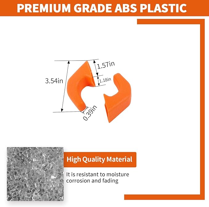 Bumper Tow Hook Covers 2Pcs Compatible with 2007-2018 Jeep Wrangler JK JKU/for 2018-2025 JL JLU & Jeep Gladiator JT Exterior Accessories(Orange)