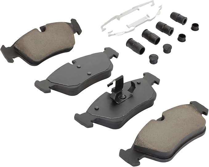 QUALITY-BUILT Premium Semi-Metallic Front Brake Pads 1001-0781M Compatible with 1991-2007 BMW (318i,318is,318ti,320i,323Ci,323i,323is,323ti,325Ci,325i,325is,325xi,328Ci,328i,328is,525i,Z3,Z4)