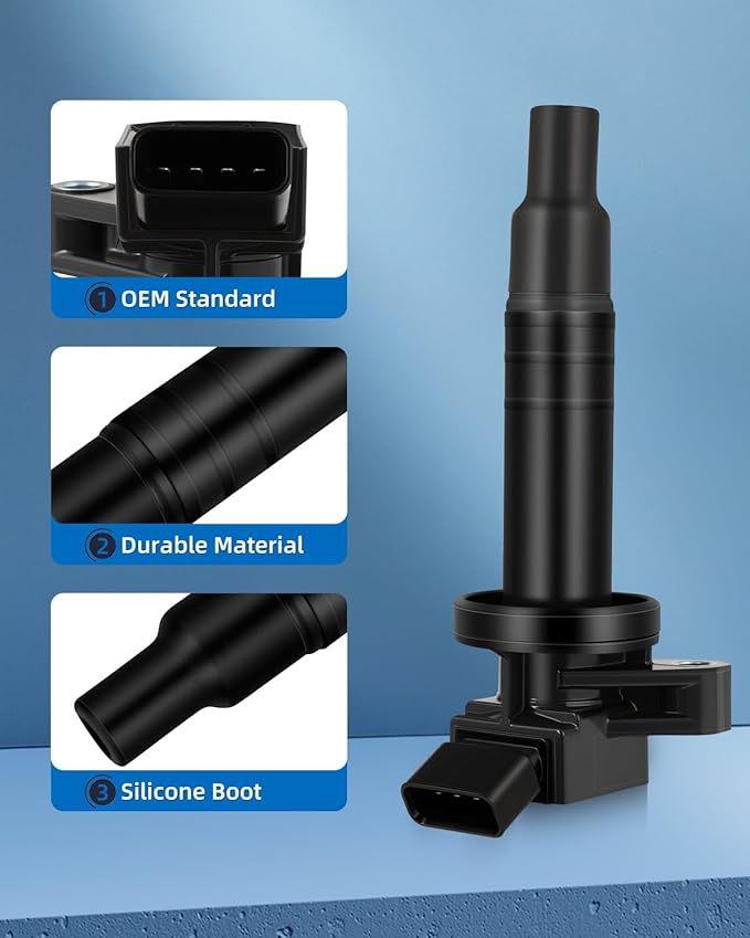 ECCPP ignition coil coils UF247 1 PCS,for Toyota MR2 Spyder 1.8L 2000-2005,for Toyota Matrix 1.8L 2003-2008,for Toyota for Corolla 1.8L 2000-2008 UF247 C1249 E864