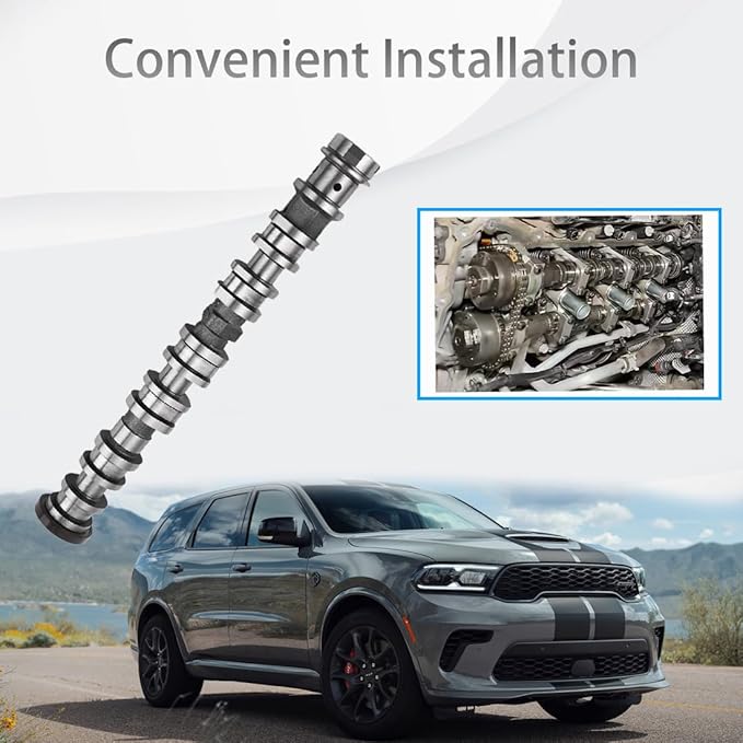 Right Side Intake Camshaft Compatible with Chrysler Pacifica Voyager Dodge Durango Jeep Grand Cherokee Wrangler Gladiator Ram 1500 Right Intake Camshaft Replacement for 5047913AD 05047913AD