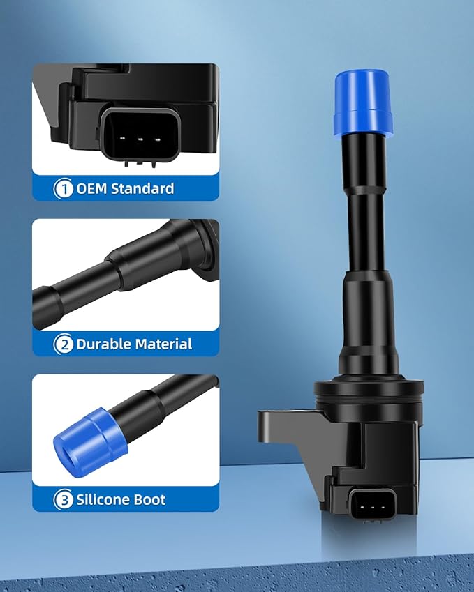 ECCPP 8 ignition coils with 8 iridium Spark Plugs,6619 coils packs,fUF627 for Honda 2010 2011 Insight L4 1.3L and 2012 Insight 1.5L 5C1797,52-2152,IC731,C1740,UF-628 30521-RBJ-003