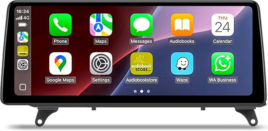 12.3 inch Android Touch Screen for BMW X5 X6 CIC E70 E71 (2011-2013) Wireless CarPlay Android Auto Upgrade Factory Car Radio Retain Original Amplifier Stereo Sound System Head Unit 4+64G