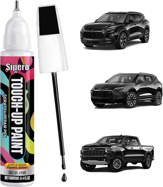 Black (GBA/WA8555) for Chevy Touch Up Paint, Exact Color Match Scratch Repair Kit Compatible with Chevrolet Silverado Tahoe Colorado Blazer