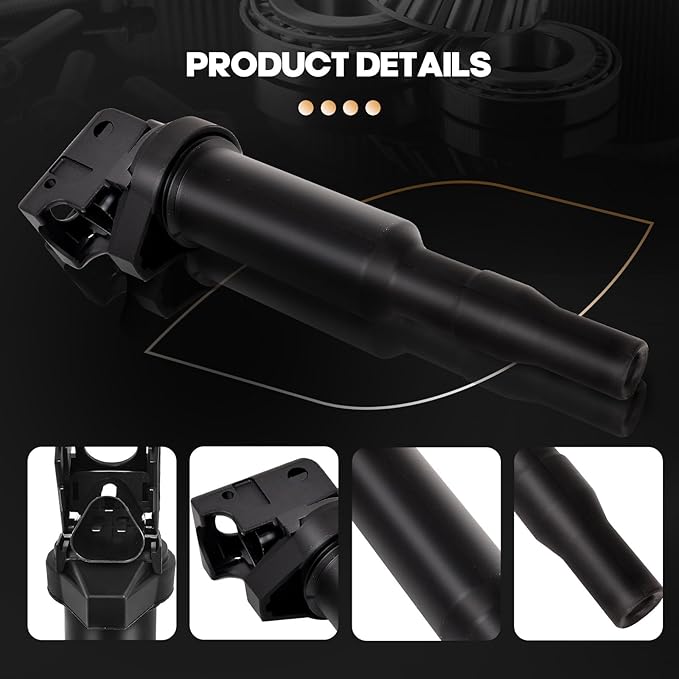 Set of 6 Ignition Coil Packs UF592 C1638 Compatible with BMW 325Ci 328i 330Ci 335i 525i 528i 530i 535i 545i 745Li X3 X5 M5 M6 Z4-2.5L 3.0L 4.4L 4.8L Engines