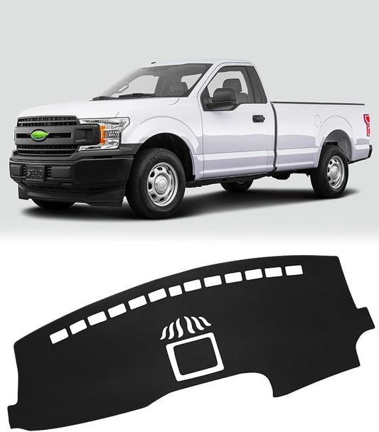 FIILINES Dash Cover for Ford F-150 F150 2015-2020, Dashboard Cover Car Accessories Sunshade Nonslip Mesh Protector No Glare (Without HUD)(Not fits for 2018 F150 Dashboard Without Speaker Center Bin)