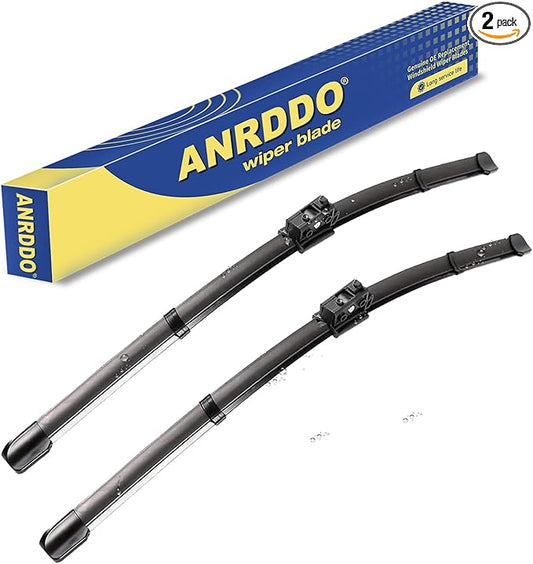 2 wipers Replacement For MBZ C class and GLC class 2015-2020 W205 C205 A205 Original Equipment Replacement Windshield Wiper Blades - 22"/22" (Set of 2) Top Lock