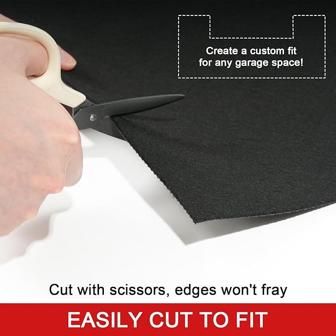 Golener Oil Spill Mat - Garage Floor Mat, Absorbent Oil Pad, Premium Maintenance Mat, Waterproof, Contain Liquid, Protect Garage Surface from Spill & Stain, Reusable, Washable, Durable, Black, 48”x96”