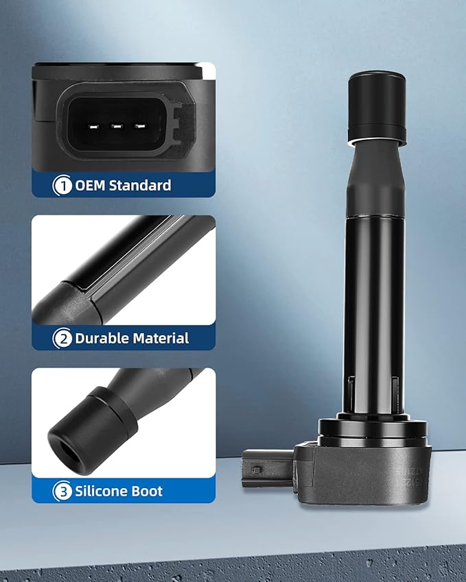 ECCPP Coil Pack UF242 Pack of 6 Ignition Coils Fit for Honda Acura Odyssey Accord Pilot MDX TL RL Vue 3.0L 3.2L 3.5L V6 Replacement for C1221 30520P8EA01 30520RCAA02 C1221