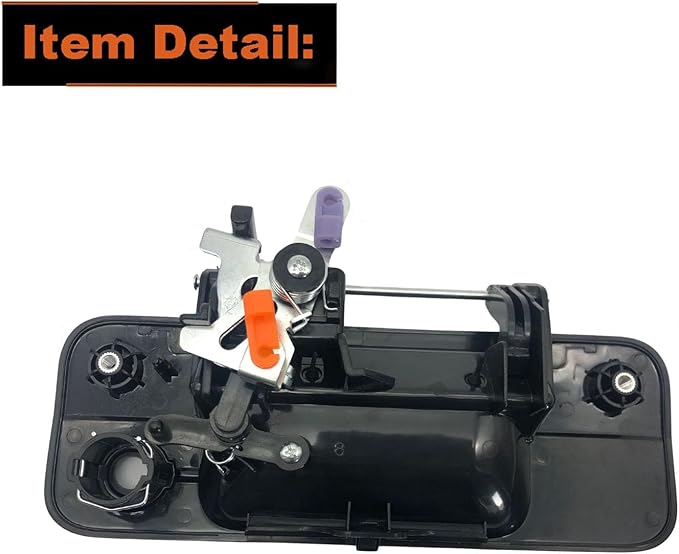 Tailgate Handle Liftgate Latch with Rear Camera Hole Compatible with 2007-2013 Toyota Tundra, Replacement 69090-0C051, 690900C051, 81214 (Without Camera Hole)