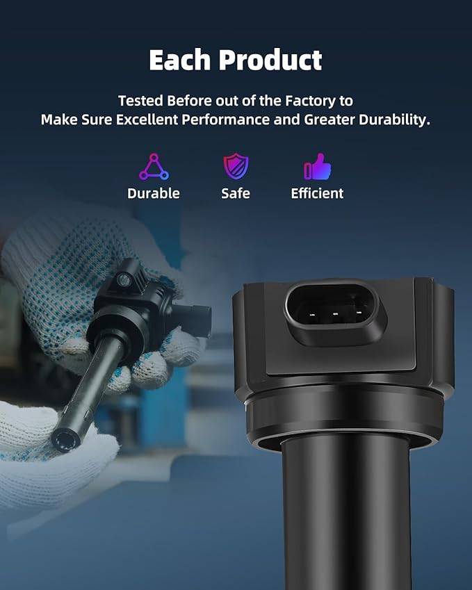 ECCPP Set of 6 Ignition Coils for Dodge Charger & Challenger Avenger Nitro Magnum Journey Grand Caravan for Chrysler Sebring 2.7L 3.5L 4.0L V6 2006-2012 4606869AA UF502 UF-609 4606869AB