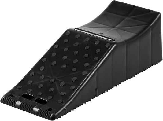 1 Pack Tandem Wheel Ramp, Concave Portable Ramp, Heavy Duty Tire Changing aid on Tandem Dual Axle Trailer, 5.5in Tire Lift Trailer Wheel Jack RV Flat Tire Ramp (1)