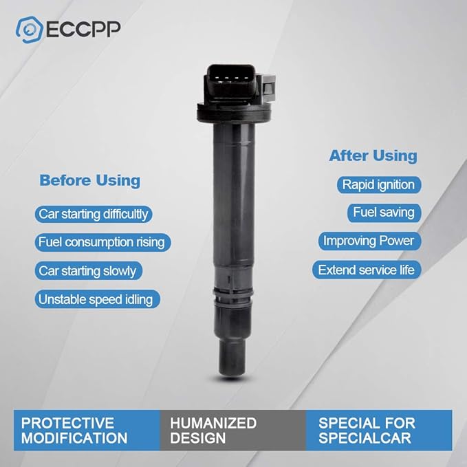 ECCPPS Ignition Coil for Toyota Lexus Scion 90919-02256 UF507 C1596 UF-507 UF587