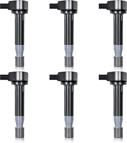 UF242 Set of 6 Ignition Coils Pack Compatible with Honda Accord Odyssey DX Acura CL RL TL 3.0L 3.2L 3.5L V6 Replacement for C1221 GN10168 C-511 C1462 90919-02247