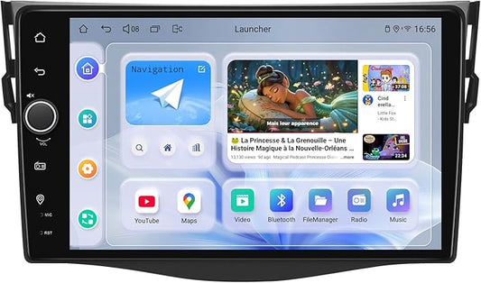 JOYING Car Radio for Toyota Rav4 2006-2012 Android 13 Car Stereo 9 Inch Touch Screen with Wireless CarPlay & Android Auto, GPS Navigation, SWC, Mirror Link, AM/FM Radio(JY-TT164N4)