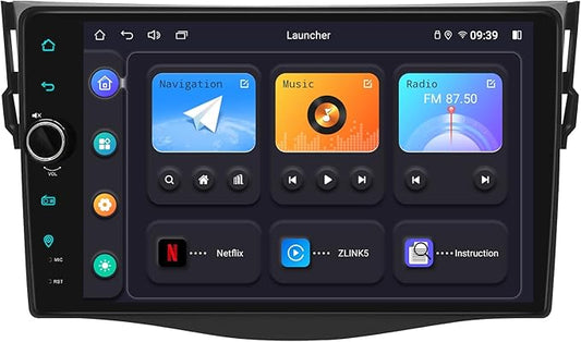 JOYING Car Stereo for Toyota Rav4 2006-2012 Android 12 Car Radio 9" Touch Screen Head Unit 4GB+64GB with Wireless CarPlay Android Auto GPS Navigation Bluetooth Mirror Link(JY-TZ164N4)