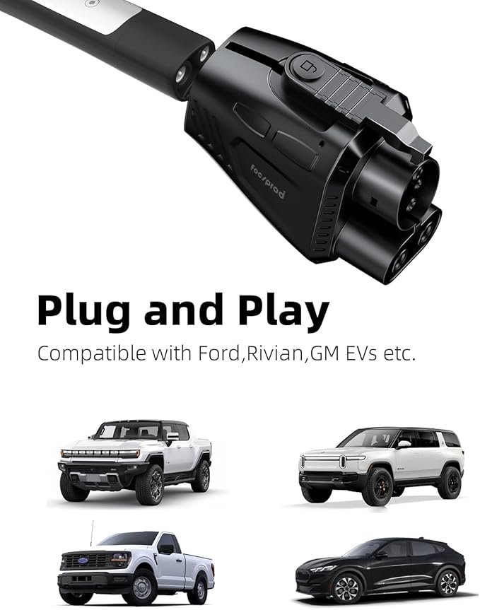 Upgraded for Tesla Supercharger to CCS1 Charger Adapter, Max 500A 1000V Fast Charge NACS to CCS Adapter, CCS1 Electric Vehicle Charging Compatible with Tesla Superchargers