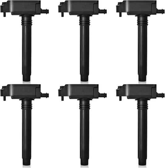 6PCS Ignition Coil packs UF807 0221504038 68223569AB/AC/AD COMPATIBLE WITH CHRYSLER PACIFICA VOYAGER DODGE DURANGO JEEP GLADIATOR GRAND CHEROKEE WRANGLER RAM 1500 3.5 V6