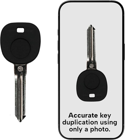 Replacement B111 Transponder Ignition Key – Compatible with Buick, Cadillac, Chevrolet, GMC, Hummer, Pontiac, Saturn & Suzuki (2004–2017) - Aftermarket Car Key Blank with Chip 46