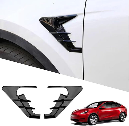 YHCDSEA for 2024 2025 Tesla Model Y HW4.0 Side Camera Indicator Protection Cover Decoration Accessories fit for Tesla Model Y with HW4.0 (Glossy Black)