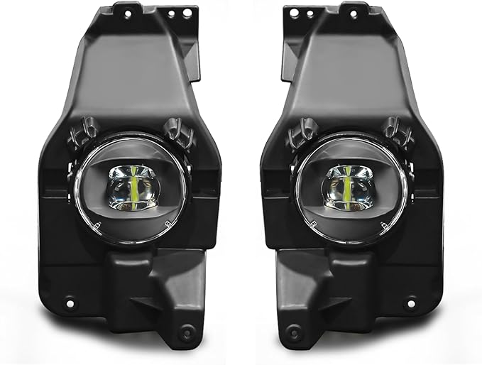LED Fog Lights Assembly Compatible with 2013 2014 2015 Ford Explorer, Front Driving Fog Lamps Clear Lens Replacement Kit, DOT Certified - 1 Pair