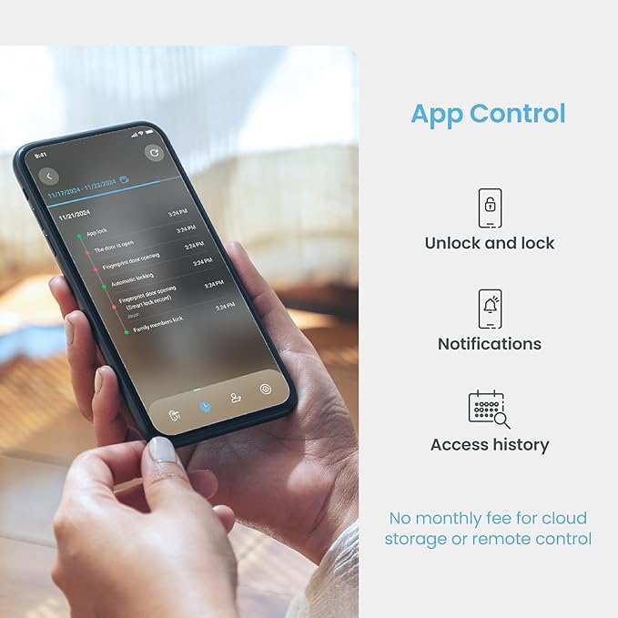 Lockly Visage Zeno Series Smart Lock, Facial Recognition & Fingerprint Keyless Entry Door Lock, Built-in Wi-Fi Deadbolt with Apple Home Key, PIN Genie Keypad, App Remote Control, Easy Installation