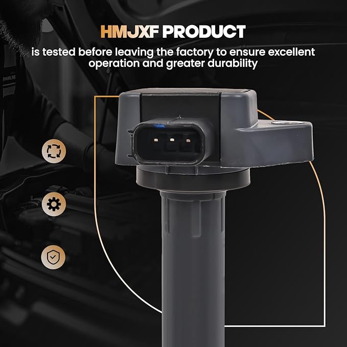 Set of 4 Ignition Coils Pack for UF400 Compatible with Civic Acura EL 2001 2002 2003 2004 2005 - L4 1.7L