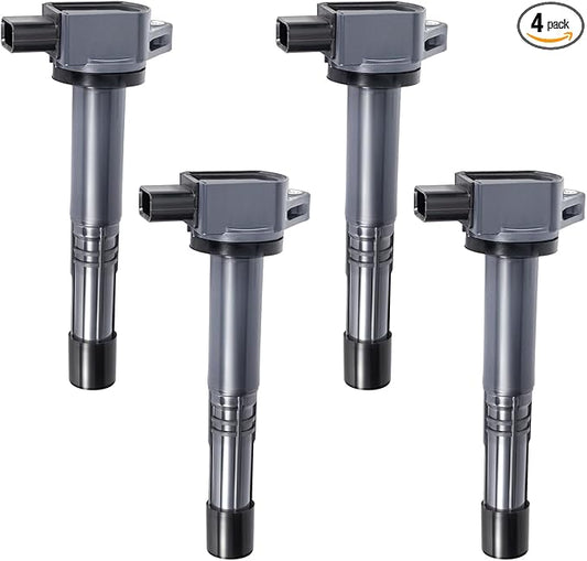 4Pcs Ignition Coil Pack Compatible with Honda Accord 2003-2007, CRV 2002-2009, Element 2003-2011, Civic 2002-2011, S2000 & Acura RSX 2002-2006, CSX 2006-2011 2.0L 2.2L 2.4L L4 Replace OE# UF311 UF583