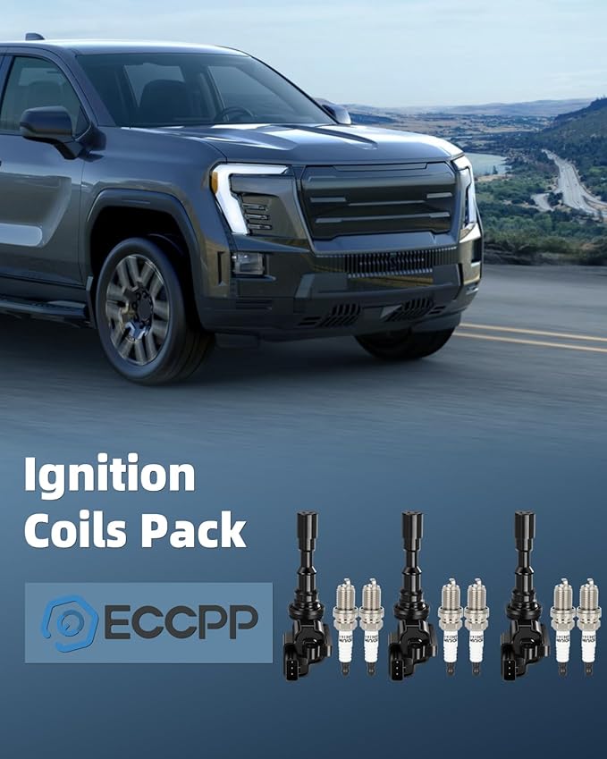 ECCPP Ignition Coil Coils&iridium Spark Plugs UF749 for Honda Civic 2015-2019, Civic 2016/2020, 1.5L 2.0L set of 4