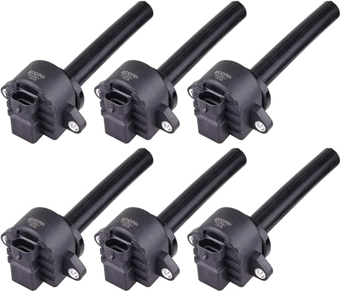 ECCPP ignition coil coils UF252 PACK OF 6,for Isuzu Trooper 3.5L 2000-2002,for Isuzu Rodeo 3.2L 2000-2004,for Isuzu Axiom 3.5L 2002-2004,for Honda Passport 3.2L 2000-2002 UF252 C1255 E866