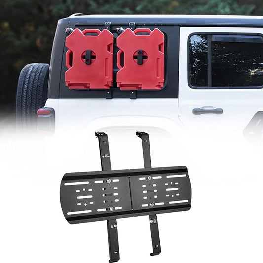 JOYTUTUS Rear Window Storage Molle Panel Kit Compatible with Wrangler JL 2018-2026(Hard Top Only), Wrangler Cargo Bracket for Recovery Traction Boards Gas Can Shovel Mount 1Pc