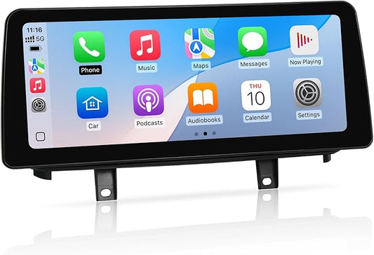 12.3 inch Touch Screen for BMW X5 X6 CIC E70 E71 (2011-2013) Wireless CarPlay Android Auto Upgrade Factory Car Radio Retain Original Amplifier Stereo Sound System