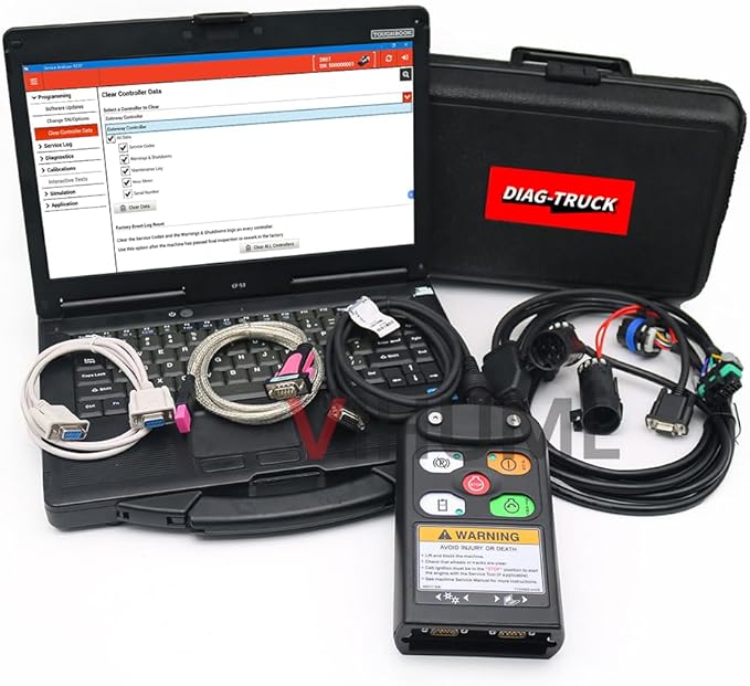 Ready to Use for Bobcat Diagnostic Tool (RST) Bobcat Service Analyzer Ready Tool Harness Remote Start Tool with Laptop Service (Tool with Laptop（CF53）)