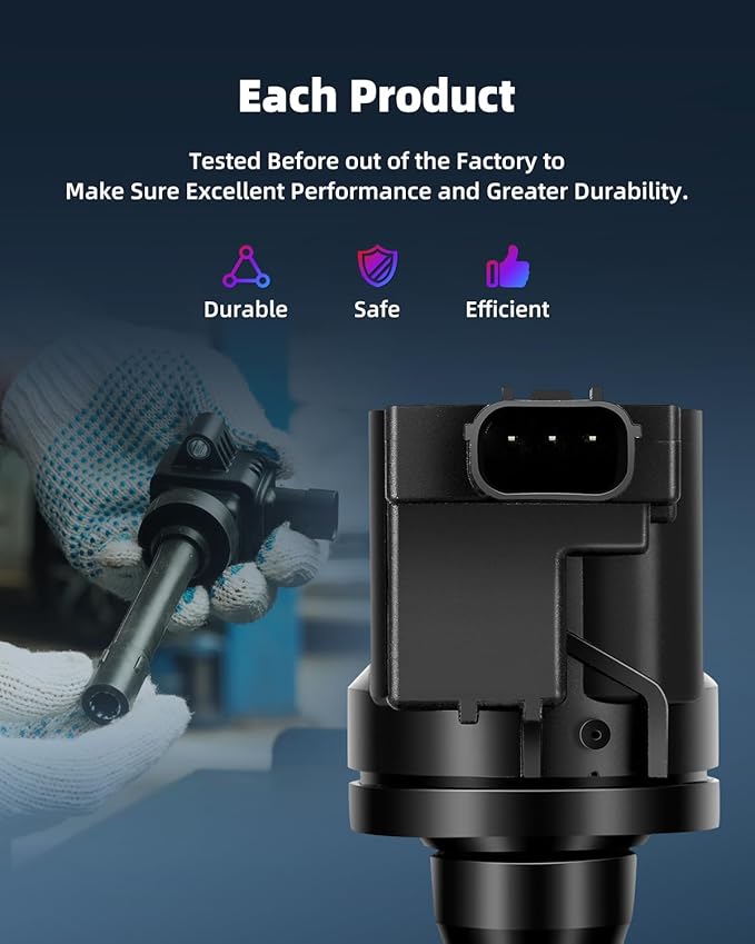 ECCPP ignition coils Pack of 4 UF675,coils packs,for Honda Civic 2012-2015 1.5L,Insight 2010-2014 1.3L &,for Acura ILX 2013-2015 1.5L 30520RBJS01,KD-7017B,UF675