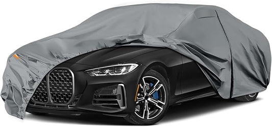 Waterproof Premium Car Covers Replace for 2014-2025 BMW 4 Series, 10 Layers Heavy Duty All Weather Car Cover with Zipper Door, Windproof Bands for Snow Rain Dust Protection