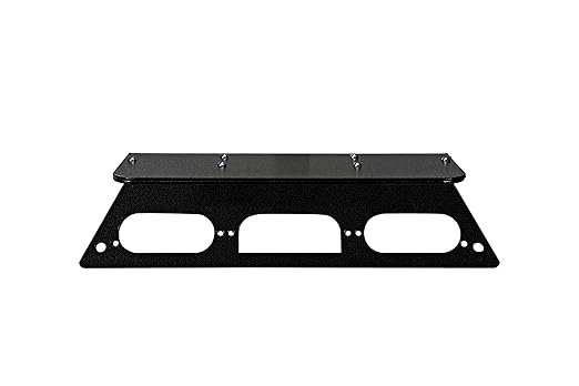 Magnetic Antenna Mounting Plate - 2022 Ford Superduty F350 Aluminum Trucks - Compatible - No-Drilling Required - No Cam - Black