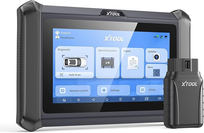 XTOOL D7W OBD2 Scanner Diagnostic Tool: 2025 Wireless Ver. of D7/D7S/D7BT, Bidirectional Scan Tool with ALL System Diagnostic, PMI, ECU Coding, 39+ Resets, 3-Year Updates, CAN FD/DoIP, Scanner for Car