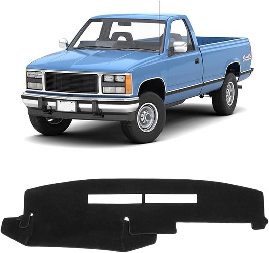 KUST Car Dash Cover for Chevy Chevrolet Silverado/GMC Sierra C1500 C2500 C3500 K1500 K2500 K3500 1988-1994, GMC Yukon/Chevy Blazer Suburban 1992-1994 Dashboard Cover Non-Slip Black