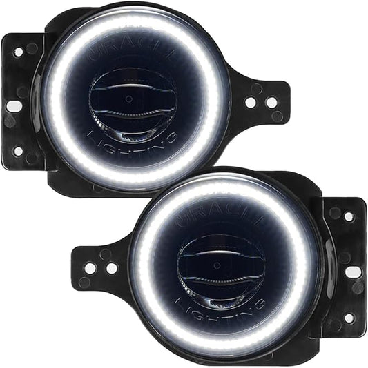 ORACLE Lighting 5847-001 Pair of 20W LED Fog Lights Compatible with 2007 2018 Wrangler JL - White - Road Compliant - Rugged & Durable - High Performance
