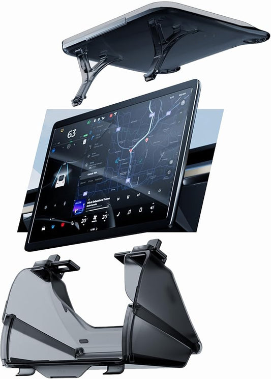 Superlit Tesla Under Screen Hidden Compartment – Center Console Storage Shelf for Model Y & Model 3 2016–2025 Detachable Organizer Table for Phone Key Card & Small Essentials, Tesla Interior Accessory