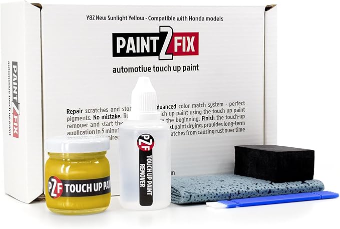 Y82 New Sunlight Yellow Touch-Up Paint & Scratch Repair Kit for Honda Models - 2.53 fl oz (75 ml)