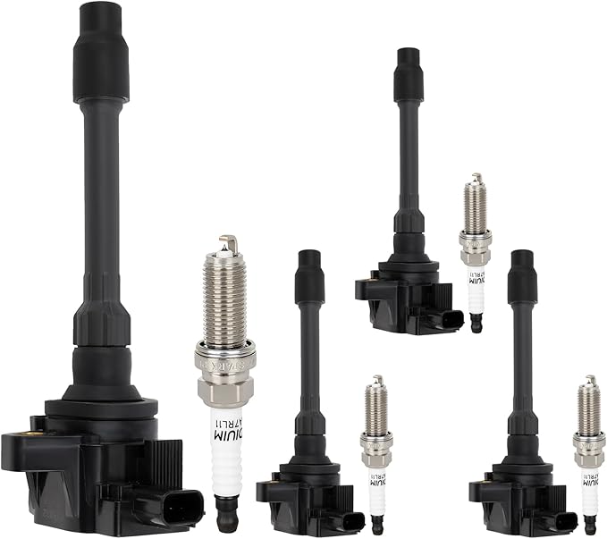 ECCPP Ignition Coil Coils&iridium Spark Plugs UF749 for Honda Civic 2015-2019, Civic 2016/2020, 1.5L 2.0L set of 4