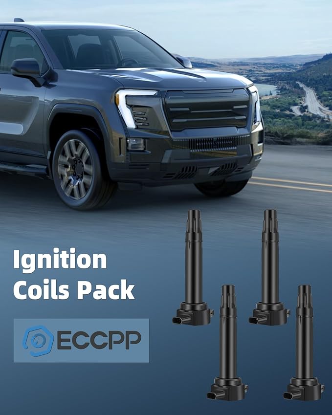 ECCPP Ignition Coils Pack Set of 4 Fit for Dodge for Jeep Replacement for UF-557 C1587 for Travel Transportation and Repair