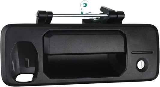 Tailgate Handle Fits for 2016-2020 Toyota Tacoma 2014-2019 Toyota Tundra Liftgate Latch Handle with Key Hole Camera Hole Replaces 69090-0C090 69090-0C091