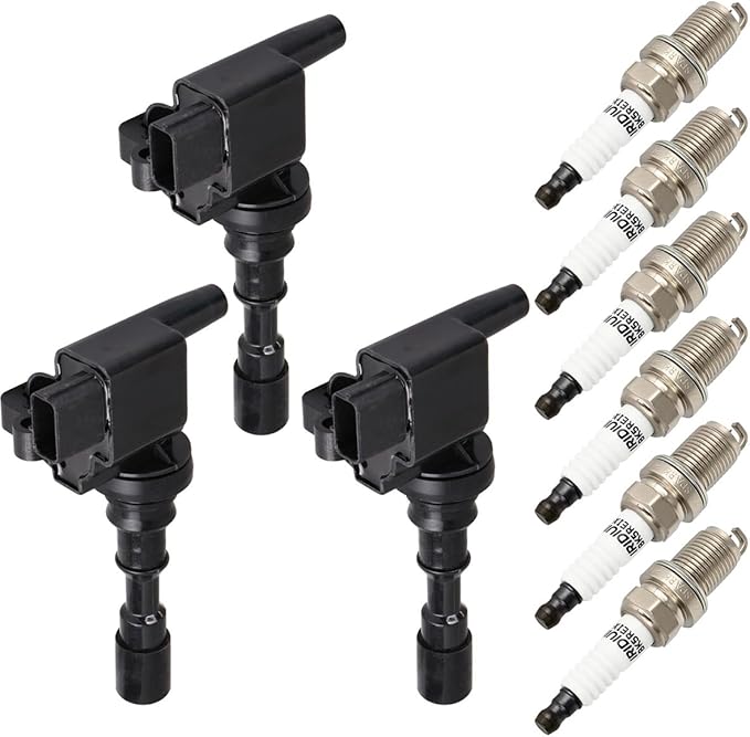 ECCPP Ignition Coil Coils&iridium Spark Plugs UF749 for Honda Civic 2015-2019, Civic 2016/2020, 1.5L 2.0L set of 4