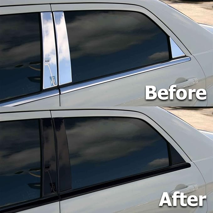 3M 2080 G12 Gloss Black Vinyl Wrap Kit for Black Out Chrome Delete Window Trim Door Trim with Tool Kit 4" x 25Ft