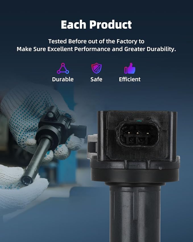 ECCPP 4 ignition coils with 4 iridium Spark Plugs,UF602,coils packs,for Honda CR-V 2010-2014,for Civic 2012-2015,Accord 2008-2012,Crosstour 2008-2012 &,for Acura ILX 2013-2015 2.4L,UF602 5C1719