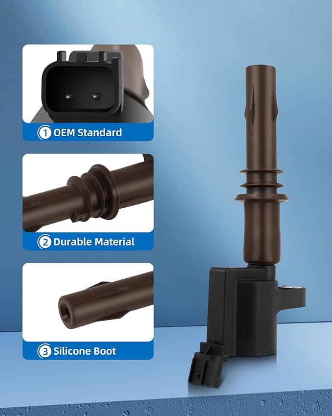 ECCPP Ignition Coils Compatible for Ford Expedition/Explorer/for f150/ for F250 Super Duty/F-350 Super Duty/for Mustang for Lincoln 008-2014 Replacement for DG521 C1659(Pack of 8)