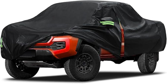 Migaven 6 Layers Car Cover Custom Fit for Toyota Tacoma 2005-2025, Waterproof Full Exterior Cover Rain Sun Protection with Door Zipper