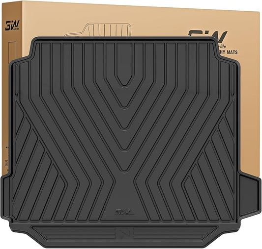 3W BMW X5 Cargo Liner 2019-2024 2025 2026 All Weather TPE Trunk Mats Custom Fit Heavy Duty(Not for Hybrid and with Side Netting Kit)