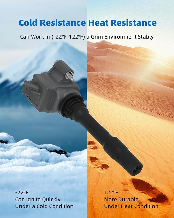 ECCPP UF750 6 ignition coils with 6 iridium Spark Plugs,for BMW 340i,340i GT xDrive,540i,540i xDrive,X3,440i,440i xDrive,740i,640i xDrive,M240i,X4 & Mini Cooper Clubman 6-PC